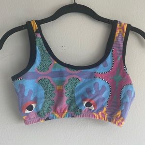 Nooworks sports bra rainbow print 🌈
